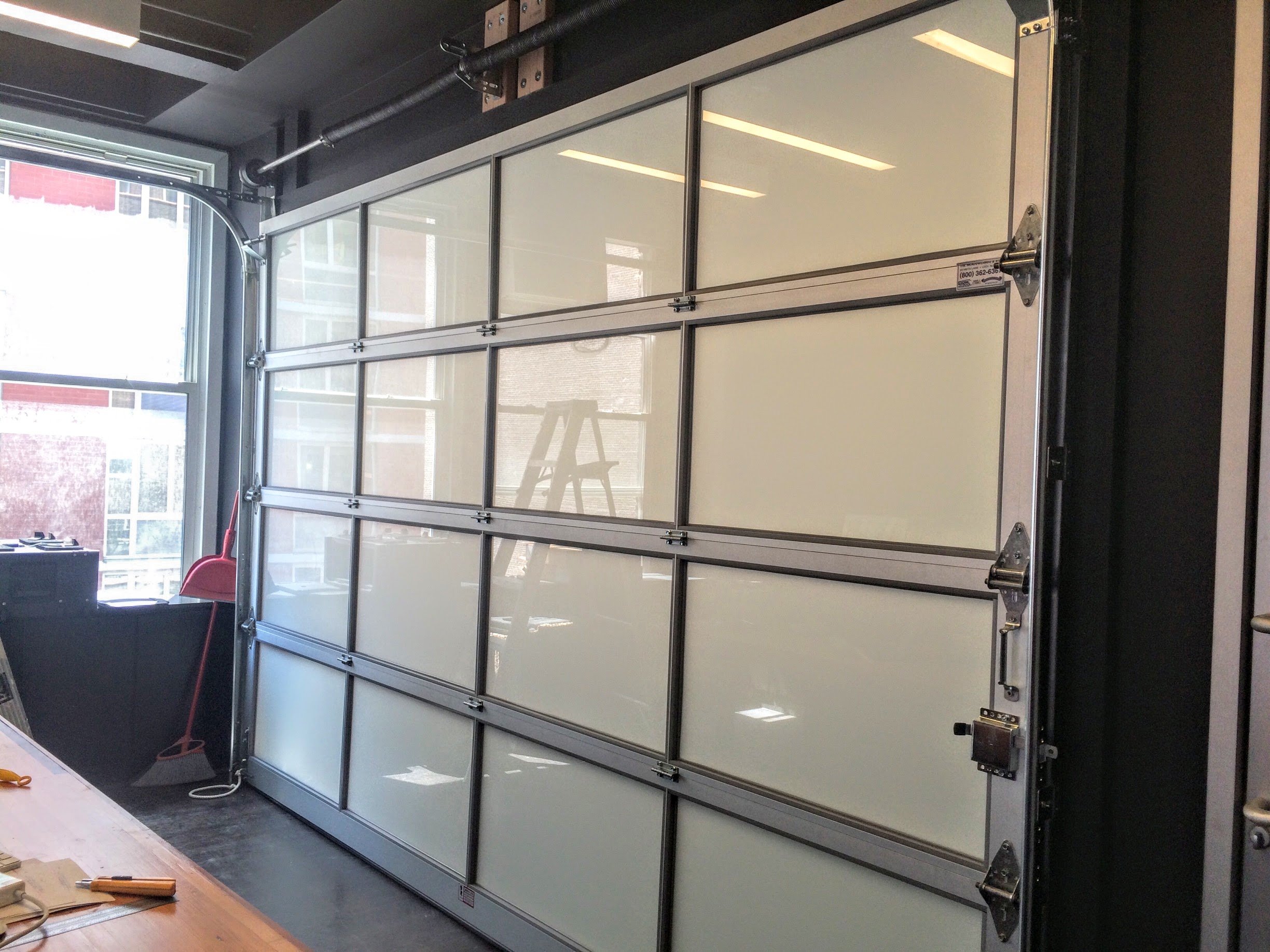 Aluminum Glass Garage Overhead Sectional Roller Doors in New Jersey