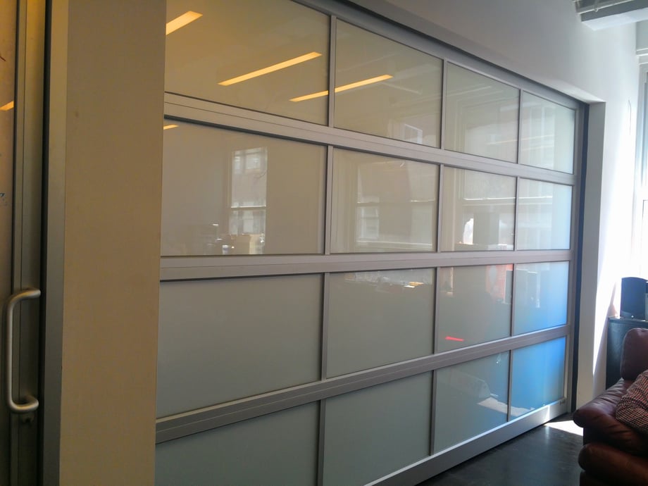 Aluminum Glass Garage Overhead Sectional Roller Doors In