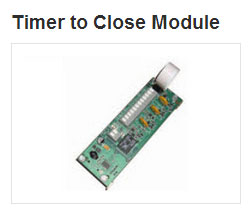 Timer to Close Doors Automatically. Available for RMX®, RSX® and RHX® operators.