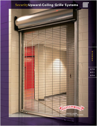 Security Upward Coiling Grille
