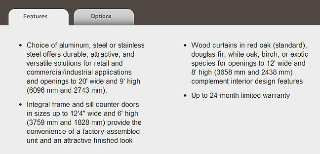 Counter Doors