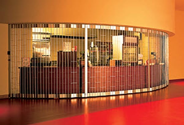 Side Folding Security Grille for Coffee Shop