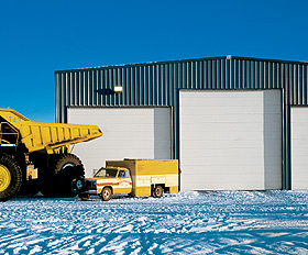 Insulated Loading Dock Door. Sectional-steel-thermacore-door-599-series. 