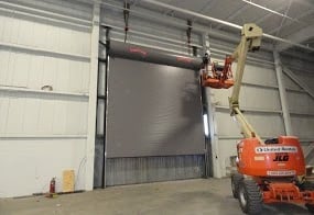 installing commercial door