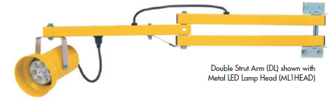 Dock Light Systems: Double Arm DL Series with Metal Lamp Head