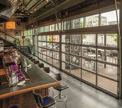 Commercial Aluminum Glass Overhead Door NYC/NJ