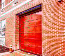 Aluminum Overhead Doors with Recessed Solid Panel