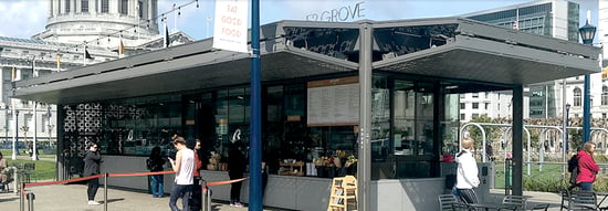 Canopy Type Bifold Doors  at ticket station