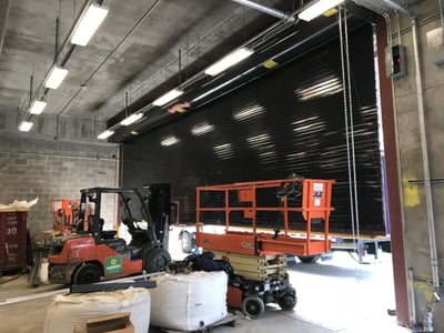 Black Oversized Rollup Garage Door Gate NJ NYC