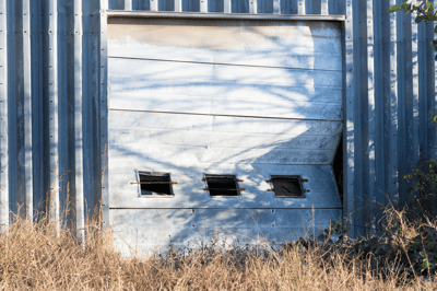 Broken Sectional Overhead Door