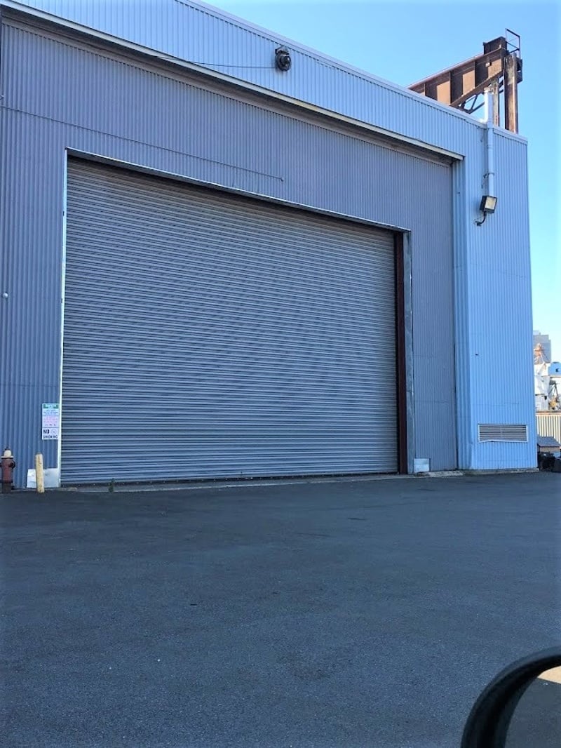 Roll Up Loading Dock Door Entrance into Loading Bay Area