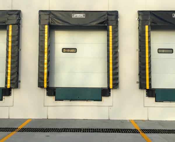 Dock Door with Dock Cushion and Leveler in NYC