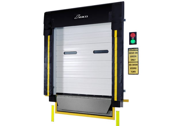 Dock Seal by Serco - S-700 SERIES FOAM DOCK SEAL WITH HEAD CURTAIN