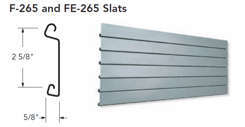 F-265 & FE-265 Slats for Coiling Doors, Roll Up Doors