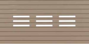 F265 with 10inch by 1inch fenestration