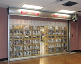 OD Buttons -  Upward Coiling Security Grilles for Front Retail Stores - Overhead Door Catalog NYC NJ