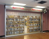 OD Buttons - Upward Coiling Security Grilles for Front Retail Stores - Overhead Door Catalog NYC NJ