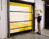 OD Buttons - Bug Screen Door for Loading Docks -  Overhead Door Catalog NYC NJ