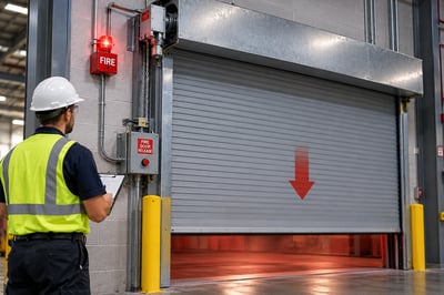 Prueba de Puerta Cortafuego Industrial