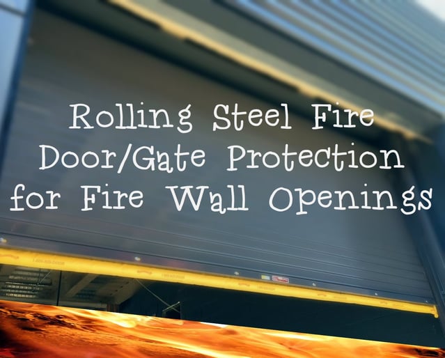 Rolling Steel Fire Door Gate Protection for Fire Wall Openings fire.