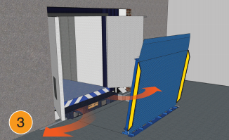 Vertical Dock Levelers for Cold Storage Facilities by Blue Giant 3