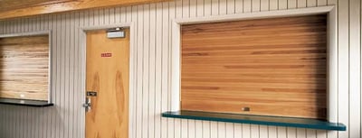 Wooden Counter Doors for Food Kiosks - Commercial Doors NYC NJ