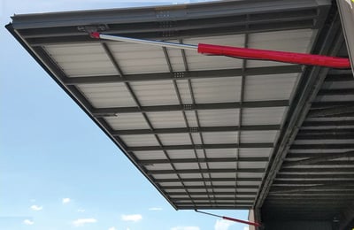 commercial hydraulic door