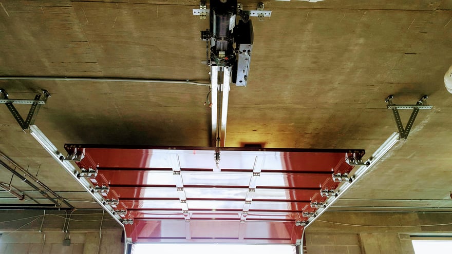 Recessed Solid Panel Aluminum Sectional Overhead Garage Doors