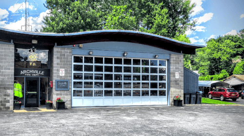 Sectional Commercial Aluminum Garage Overhead Doors for Firehouses, Fire Station