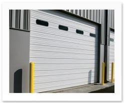 insulated sectional steel door model 422