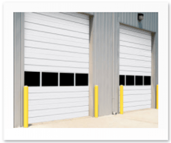 insulated sectional steel door model 432