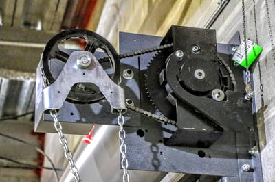 Chain Hoist for a Rolling Fire Gate Manual System