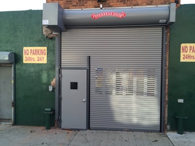 nyc_rolling_gate_with_pass_man_pedestrian_passenger_door