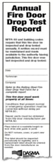 Fire Door Certification Sticker