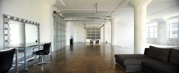 Showroom Fashion Studio NYC Glass Wall Garage Door