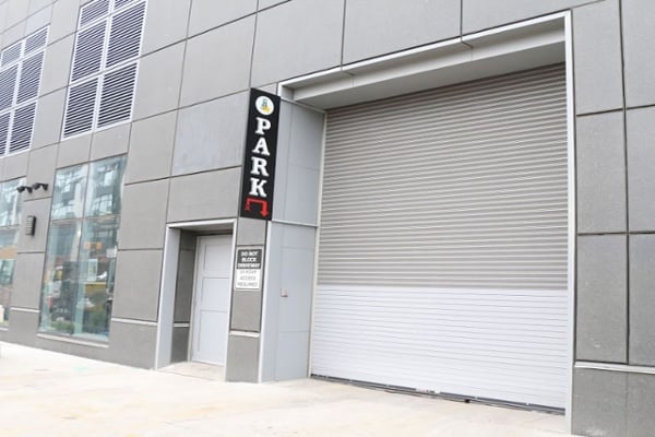 Half Perforated Open Punch Holes Rolling Steel Gate Parking Garage Door