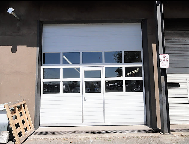 photo gallery sectional doors with pass-through doors