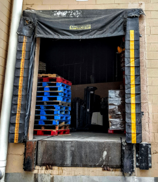 Very Old Loading Dock Shelter and Bumpers