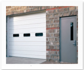 non-insulated sectional steel door model 420